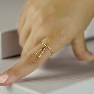 Gold cocktail ring